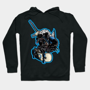 Q Honey Badger Mascot Hoodie